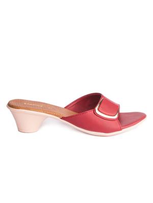 red slip on sandals - 15615668 - Standard Image - 2