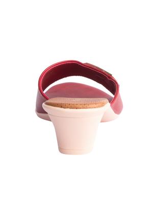 red slip on sandals - 15615668 - Standard Image - 3