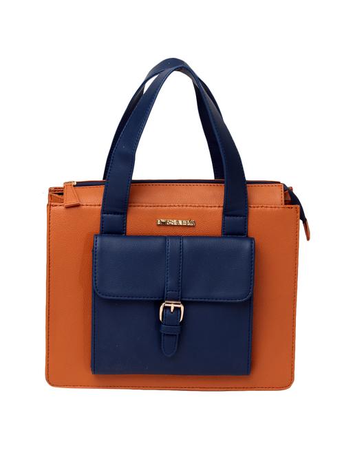 orange leatherette (pu) regular handbag - 15615685 - Standard Image - 1