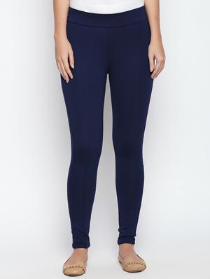 navy high rise jegging - 15615687 - Standard Image - 1