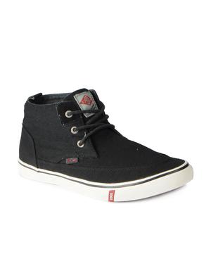 black Canvas lace up sneakers - 15615692 - Standard Image - 1