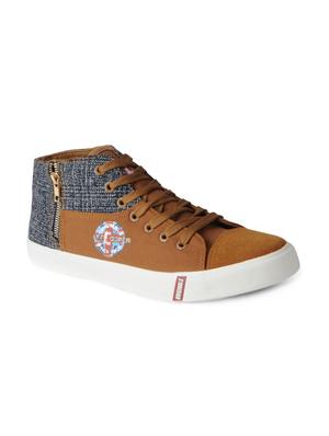 brown Canvas lace up sneakers - 15615696 - Standard Image - 1