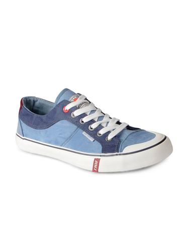 blue Canvas lace up sneakers - 15615698 - Very Small Image - 1
