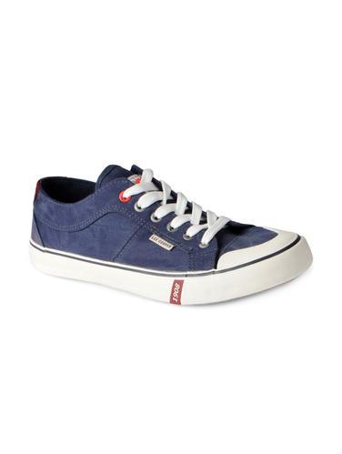 navy Canvas lace up sneakers - 15615699 - Very Small Image - 1