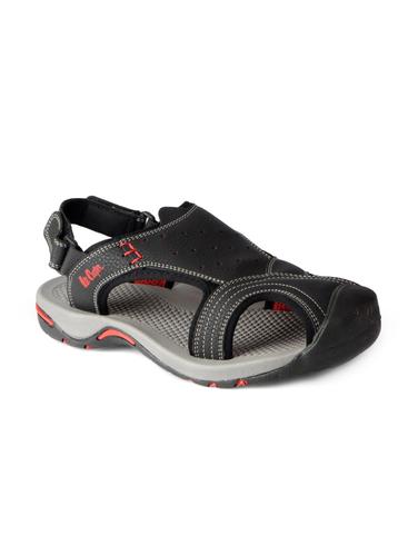 black Leatherette back strap sandals - 15615716 - Very Small Image - 1