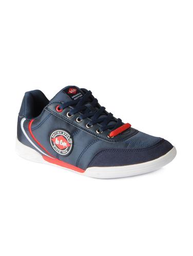 navy lace up casual sneakers - 15616054 - Very Small Image - 1