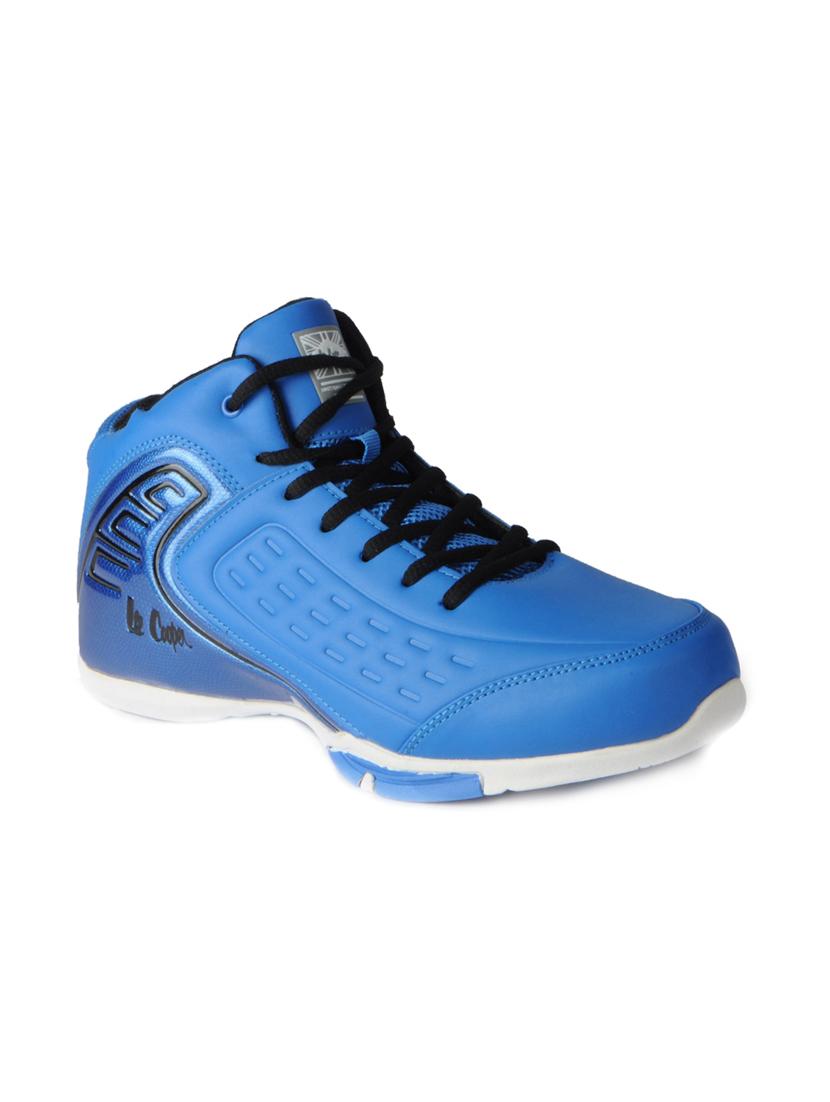 blue leatherette lace up sport shoes - 15616062 - Zoom Image - 1