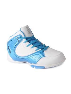 blue leatherette lace up sport shoes - 15616064 - Standard Image - 1