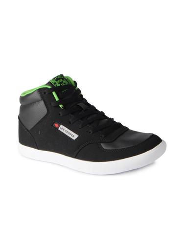 black leatherette lace up sneakers - 15616067 - Very Small Image - 1