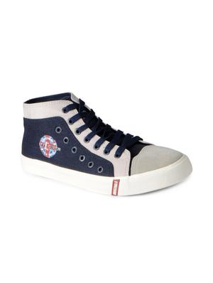blue Canvas lace up sneakers - 15616077 - Standard Image - 1