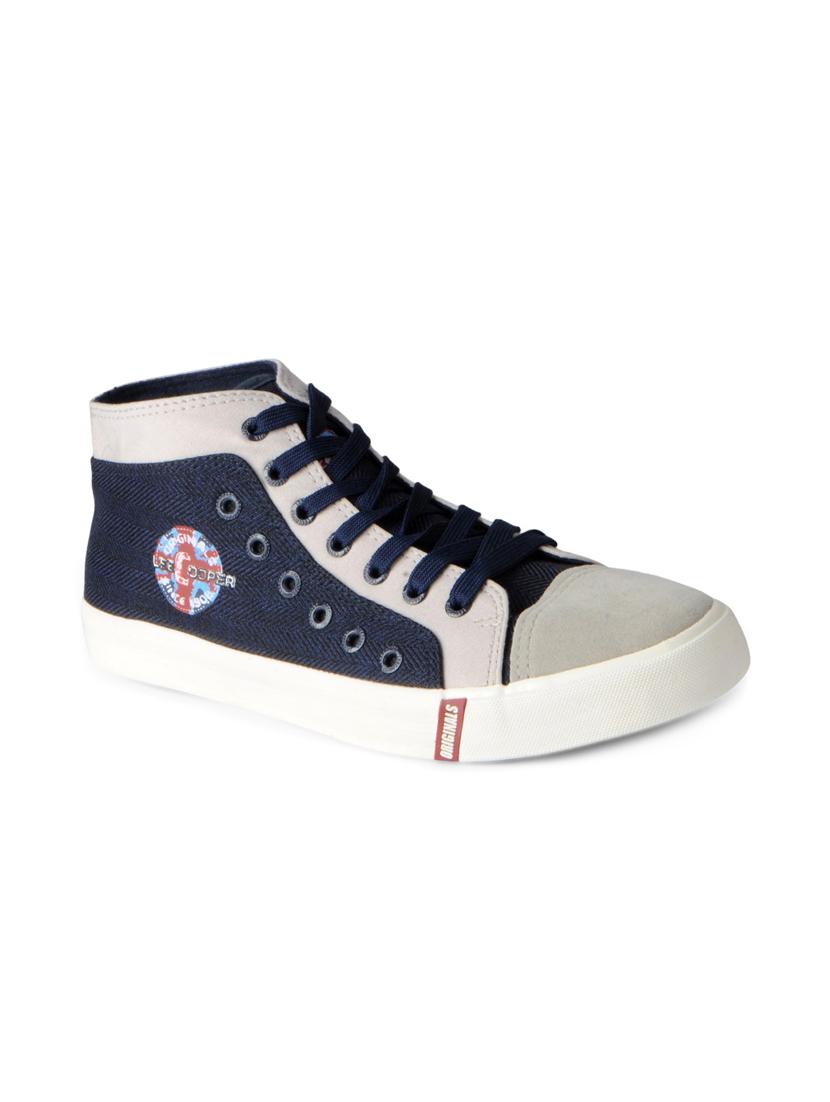 blue Canvas lace up sneakers - 15616077 - Zoom Image - 1