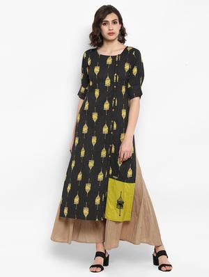 kaantha work kurta with palazzo set - 15616102 - Standard Image - 1