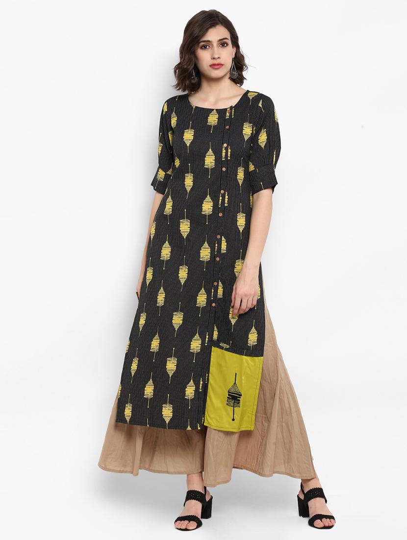 kaantha work kurta with palazzo set - 15616102 - Zoom Image - 1