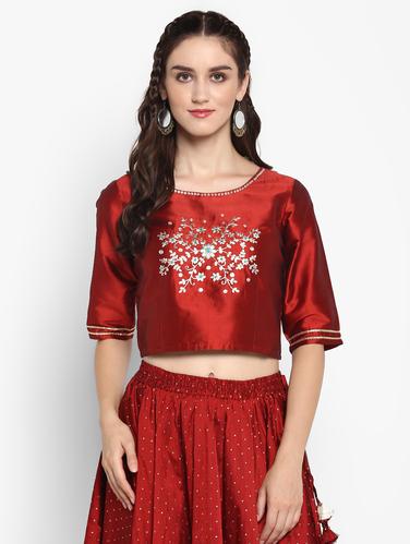 Embroidered stitched blouse - 15616113 - Very Small Image - 1