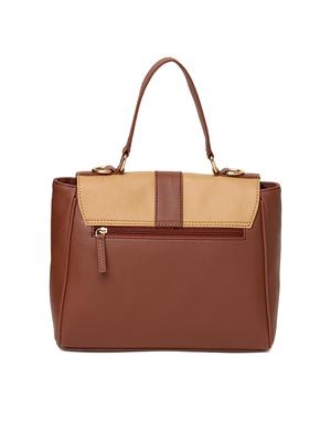 brown leatherette (pu) regular sling bag - 15616178 - Standard Image - 2