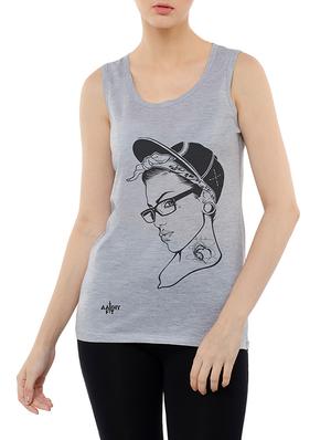 graphic print tank tee - 15616338 - Standard Image - 1