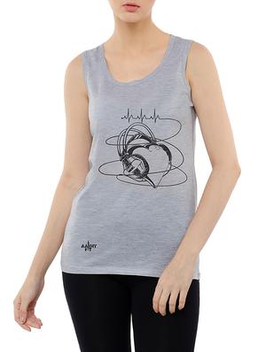 graphic print tank tee - 15616339 - Standard Image - 1