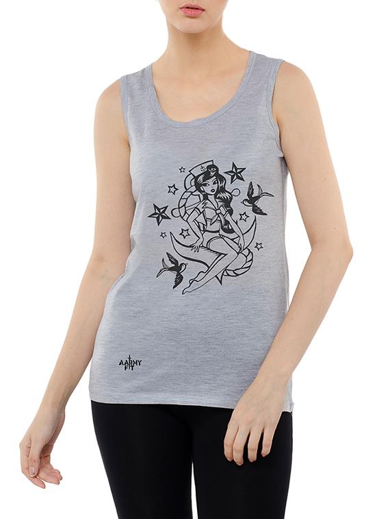 graphic print tank tee - 15616340 - Zoom Image - 1