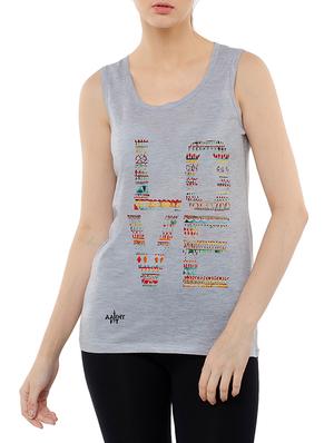 graphic print tank tee - 15616346 - Standard Image - 1