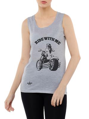 graphic print tank tee - 15616347 - Standard Image - 1