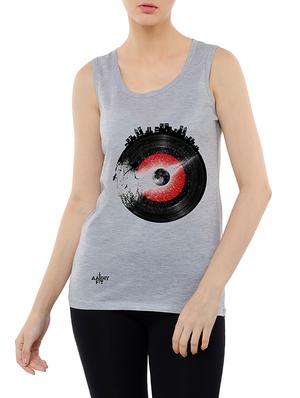 graphic print tank tee - 15616348 - Standard Image - 1