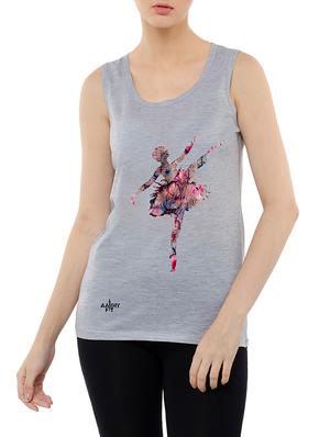 graphic print tank tee - 15616349 - Standard Image - 1