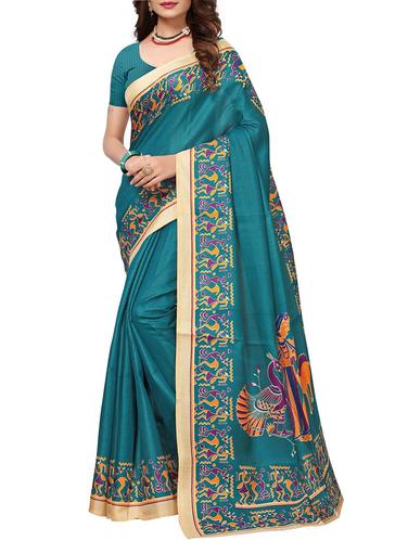 warli printed border saree with blouse - 15616357 - Very Small Image - 1