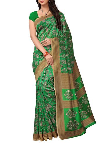 conversational printed saree with blouse - 15616371 - Very Small Image - 1