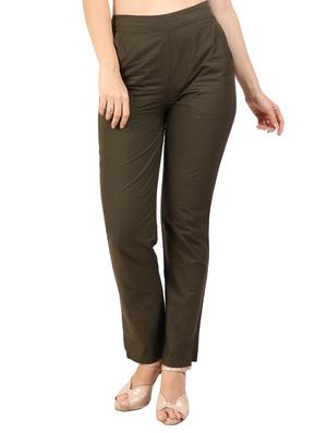 high waist flat front trouser - 15616435 - Standard Image - 1