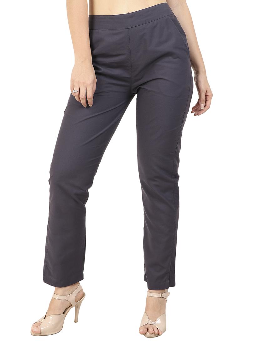 high waist flat front trouser - 15616436 - Zoom Image - 1