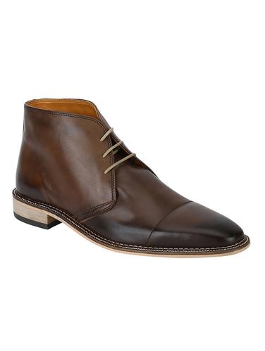 brown Leather low ankle boots - 15616456 - Very Small Image - 1