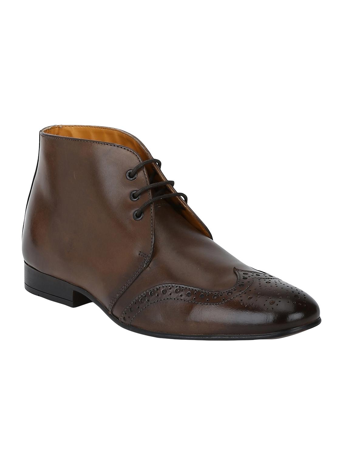 tan Leather low ankle boots - 15616458 - Zoom Image - 1
