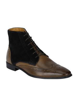 tan Leather low ankle boots - 15616464 - Standard Image - 1