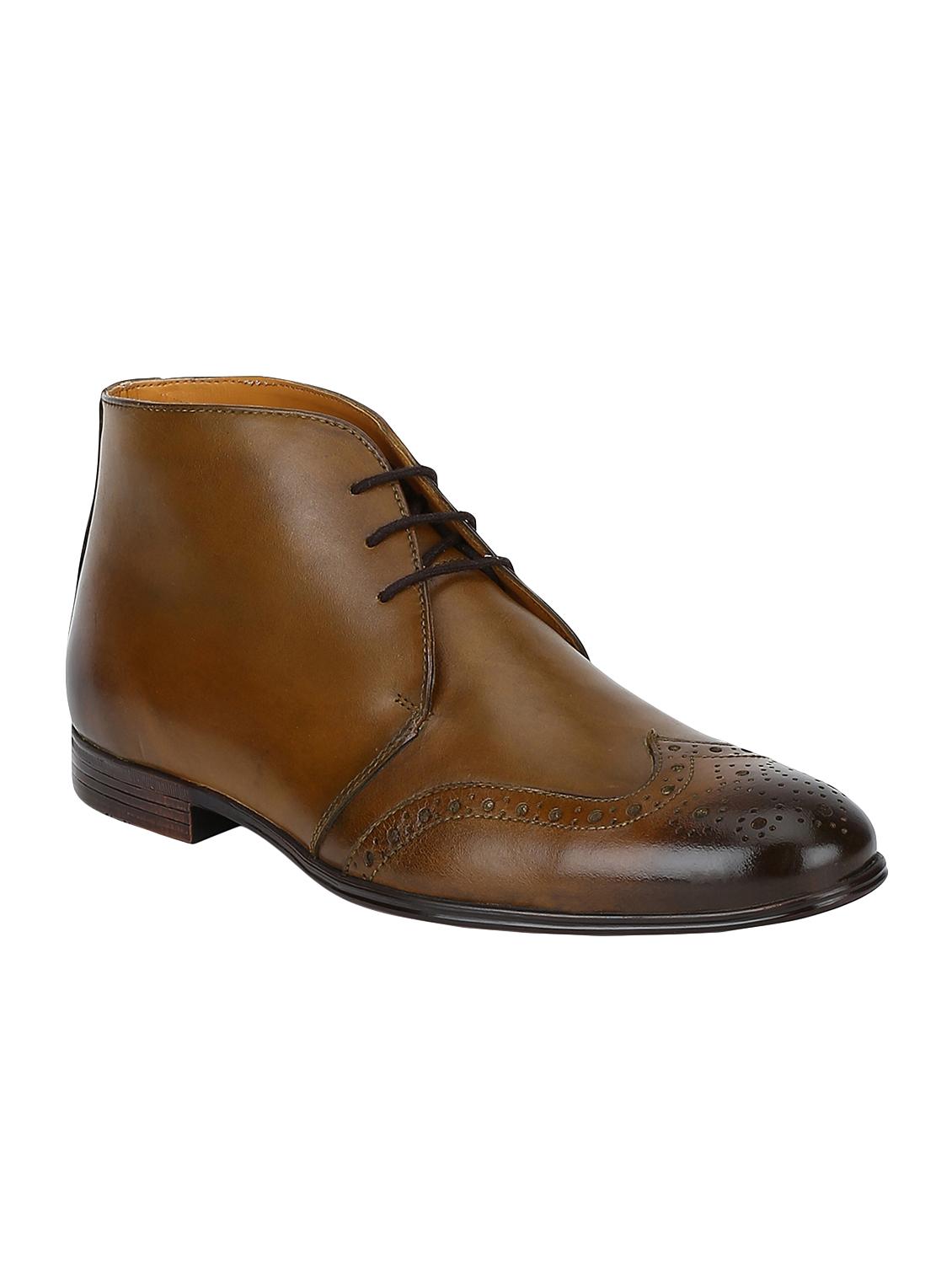 tan Leather low ankle boots - 15616467 - Zoom Image - 1