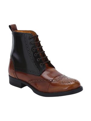 tan Patent Leather high ankle boots - 15616470 - Standard Image - 1