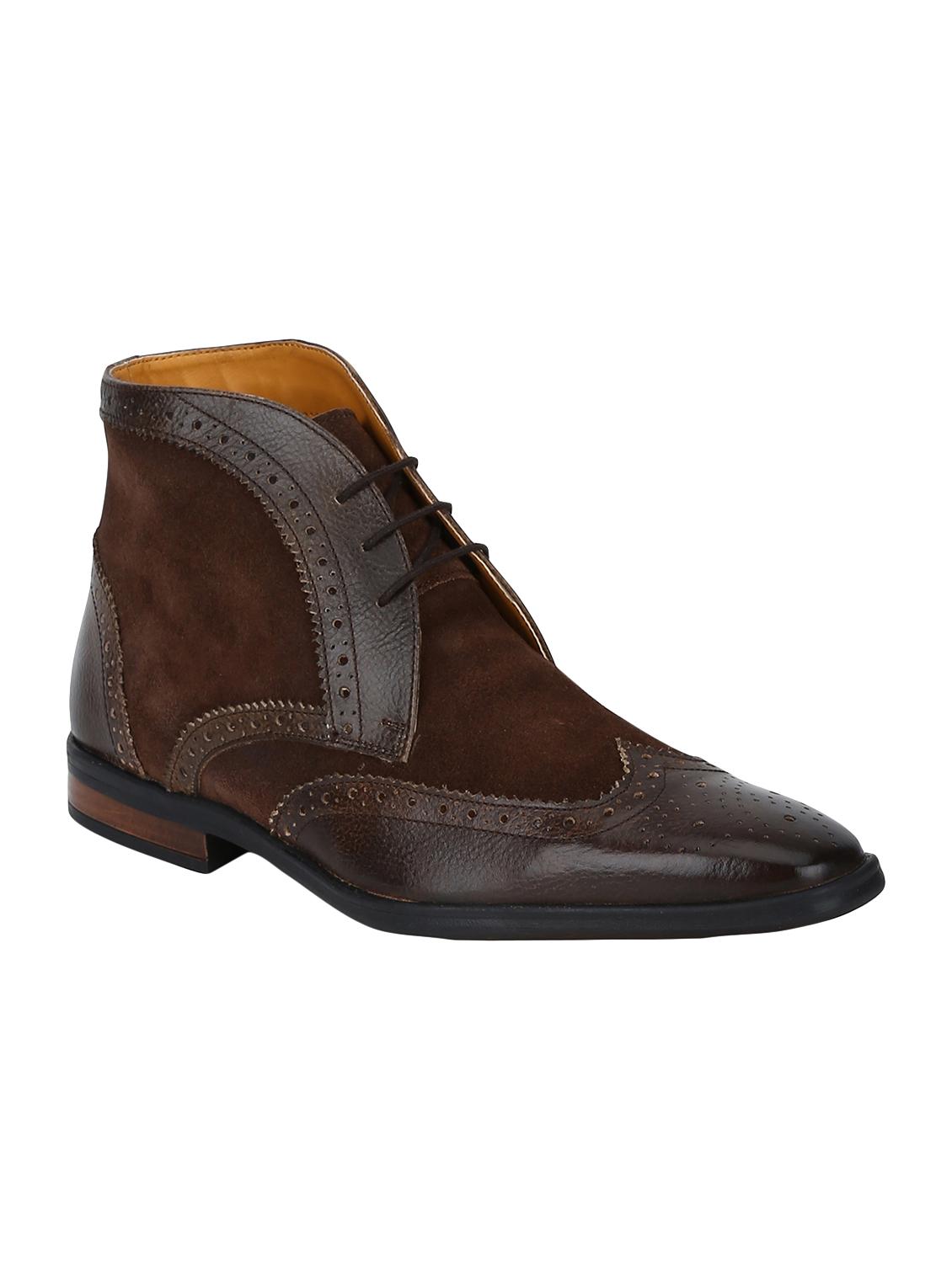 brown Suede low ankle boots - 15616472 - Zoom Image - 1