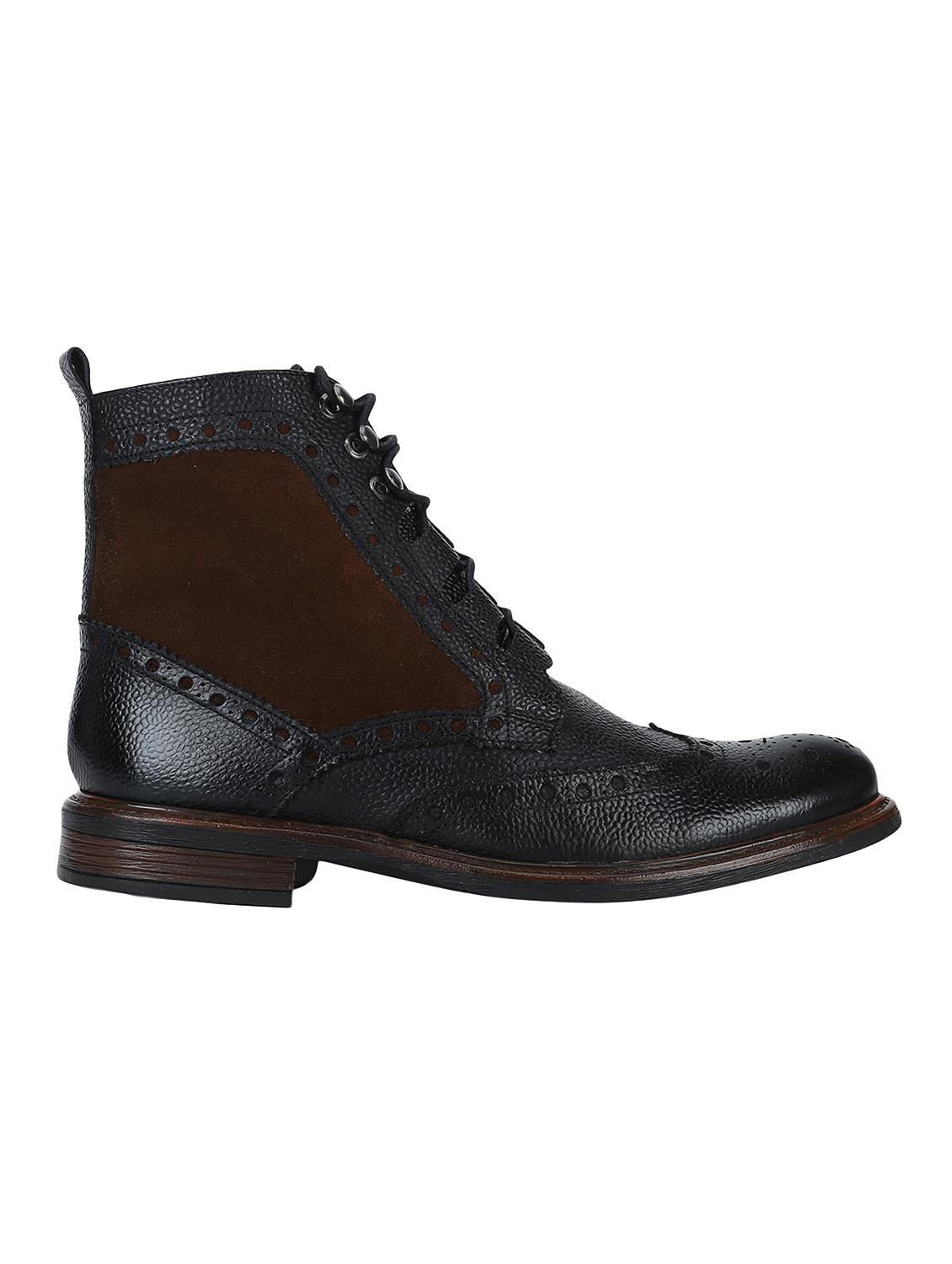 black Leather high ankle boots - 15616477 - Zoom Image - 1