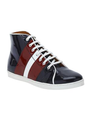 black Patent Leather lace up sneakers - 15616487 - Standard Image - 1