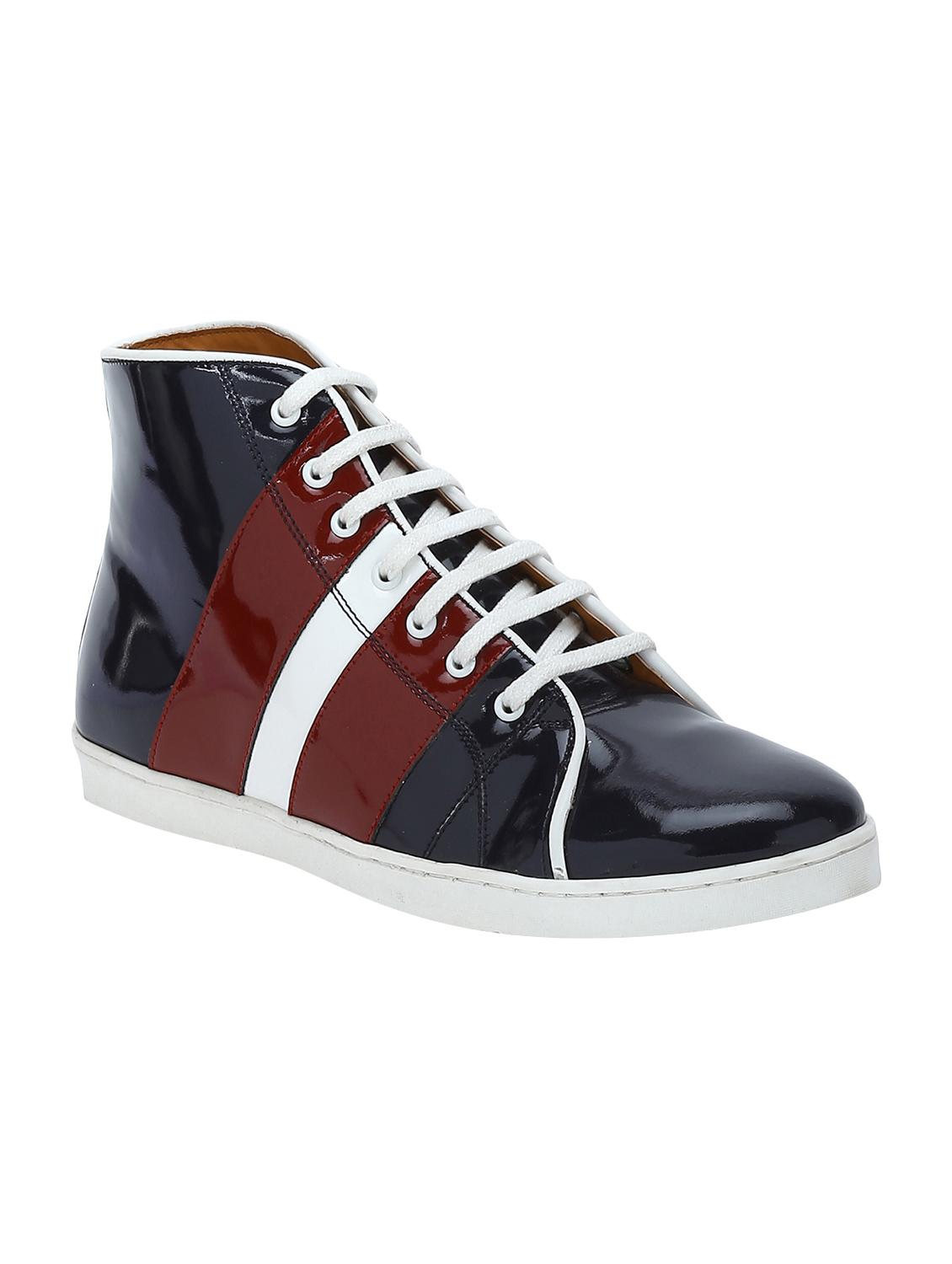 black Patent Leather lace up sneakers - 15616487 - Zoom Image - 1