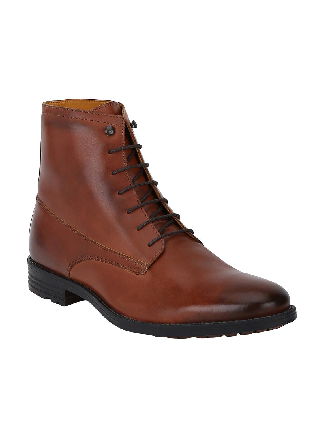 tan Leather high ankle boots - 15616489 - Zoom Image - 1