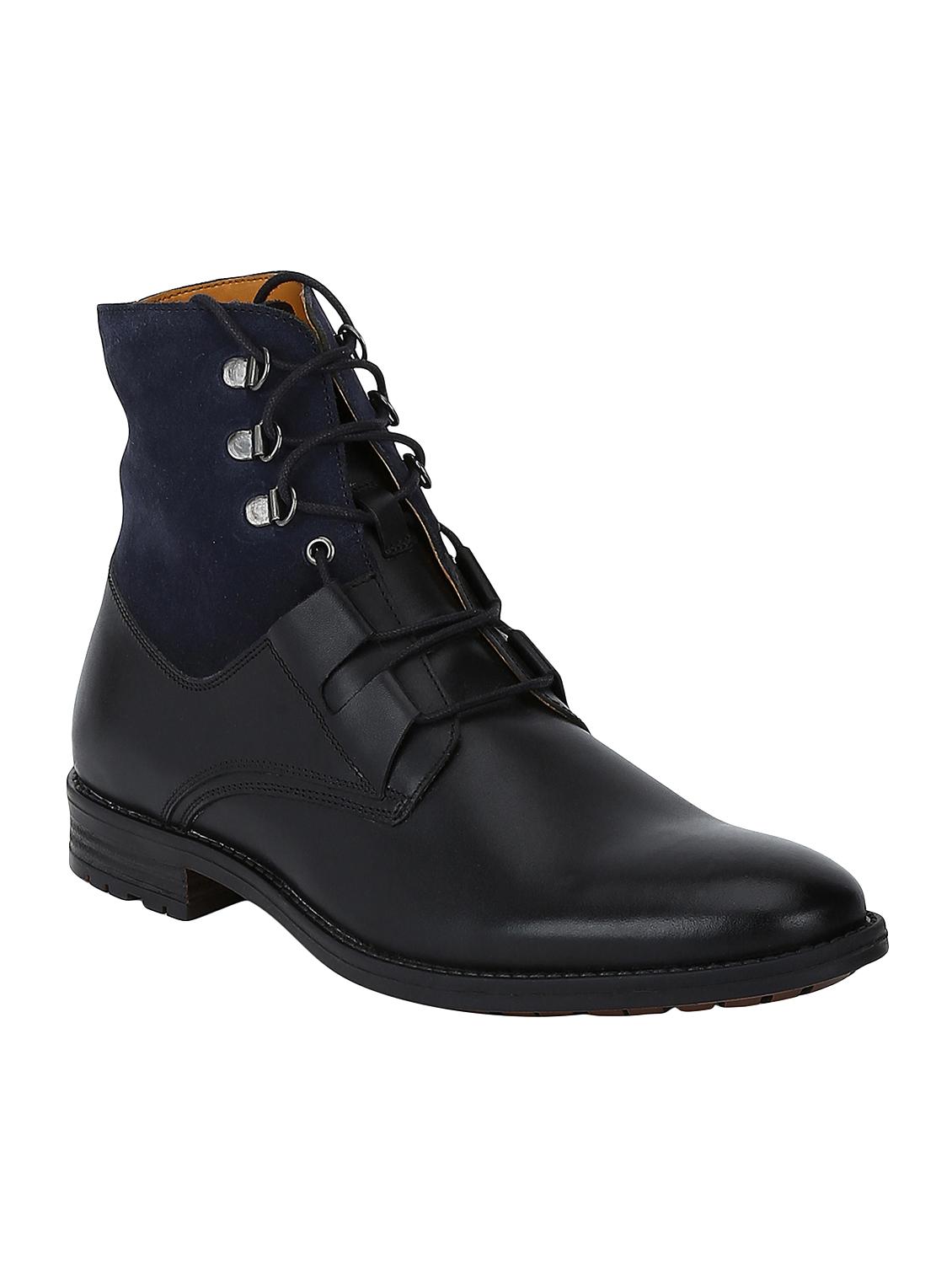 black Leather high ankle boots - 15616491 - Zoom Image - 1
