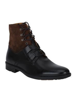 black Leather high ankle boots - 15616492 - Standard Image - 1