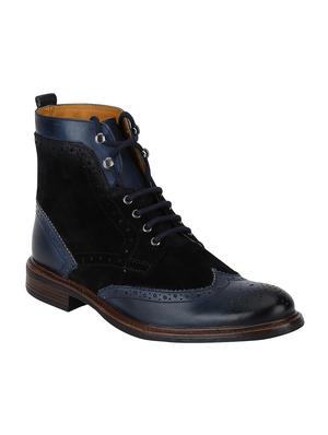 black Leather high ankle boots - 15616494 - Standard Image - 1