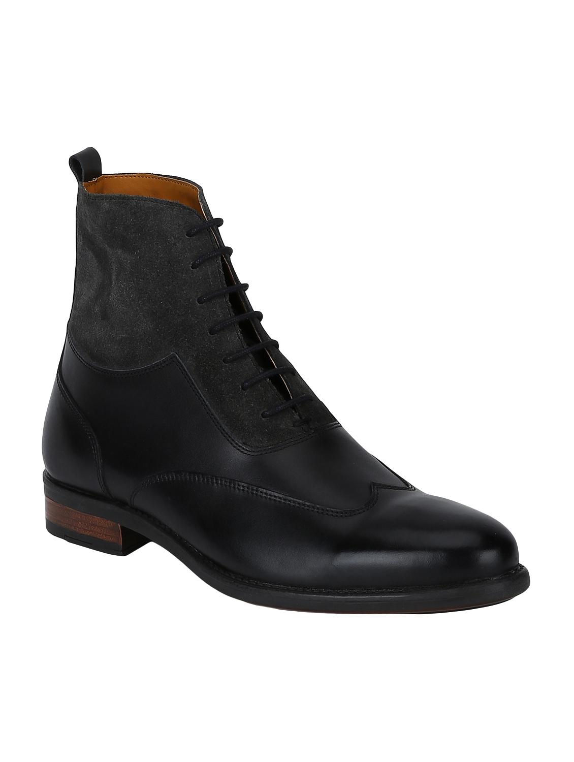 black Leather high ankle boots - 15616509 - Zoom Image - 1