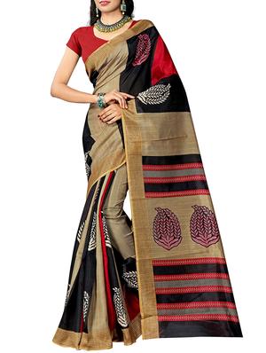 all over printed bhagalpuri saree with blouse - 15616574 - Standard Image - 1