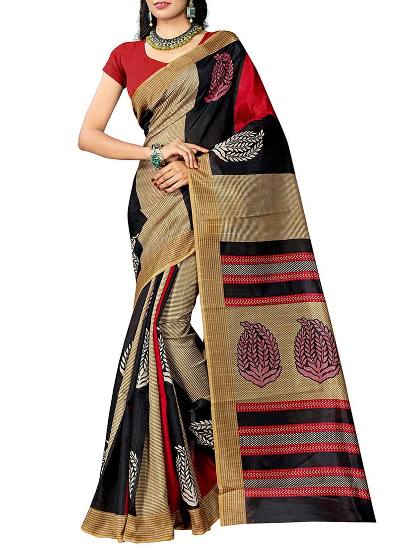 all over printed bhagalpuri saree with blouse - 15616574 - Zoom Image - 1