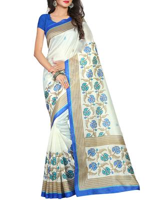floral printed bhagalpuri saree with blouse - 15616577 - Standard Image - 1