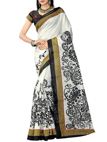 placement printed bhagalpuri saree with blouse - 15616580 - Very Small Image - 1