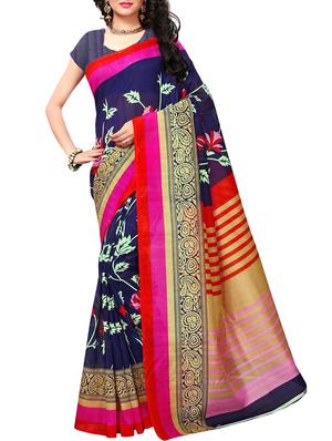 kalamkari printed bhagalpuri saree with blouse - 15616596 - Standard Image - 1