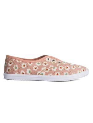 beige lace-up sneakers - 15616622 - Standard Image - 2